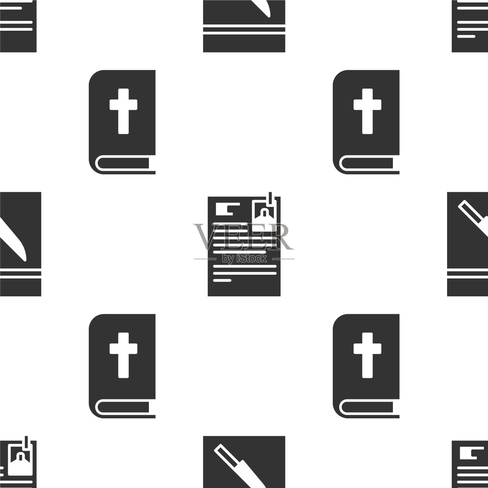 把证据袋和刀装好,诉讼纸和神圣的图标素材