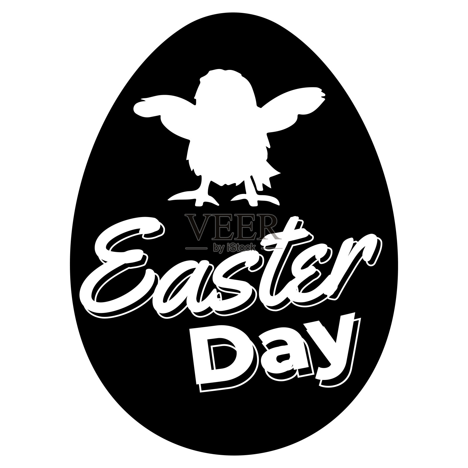 复活节彩蛋蟋蟀在透明的背景设计模板素材