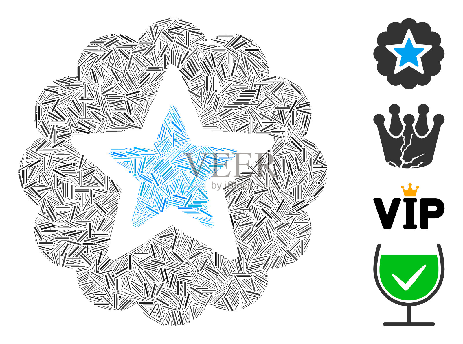 Hatch premium icon马赛克插画图片素材