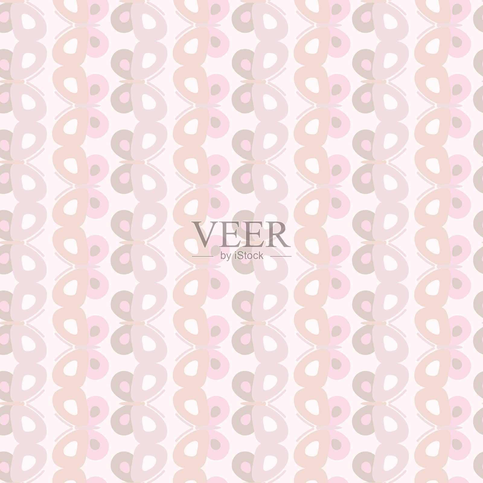 裸条纹图案与蝴蝶插画图片素材