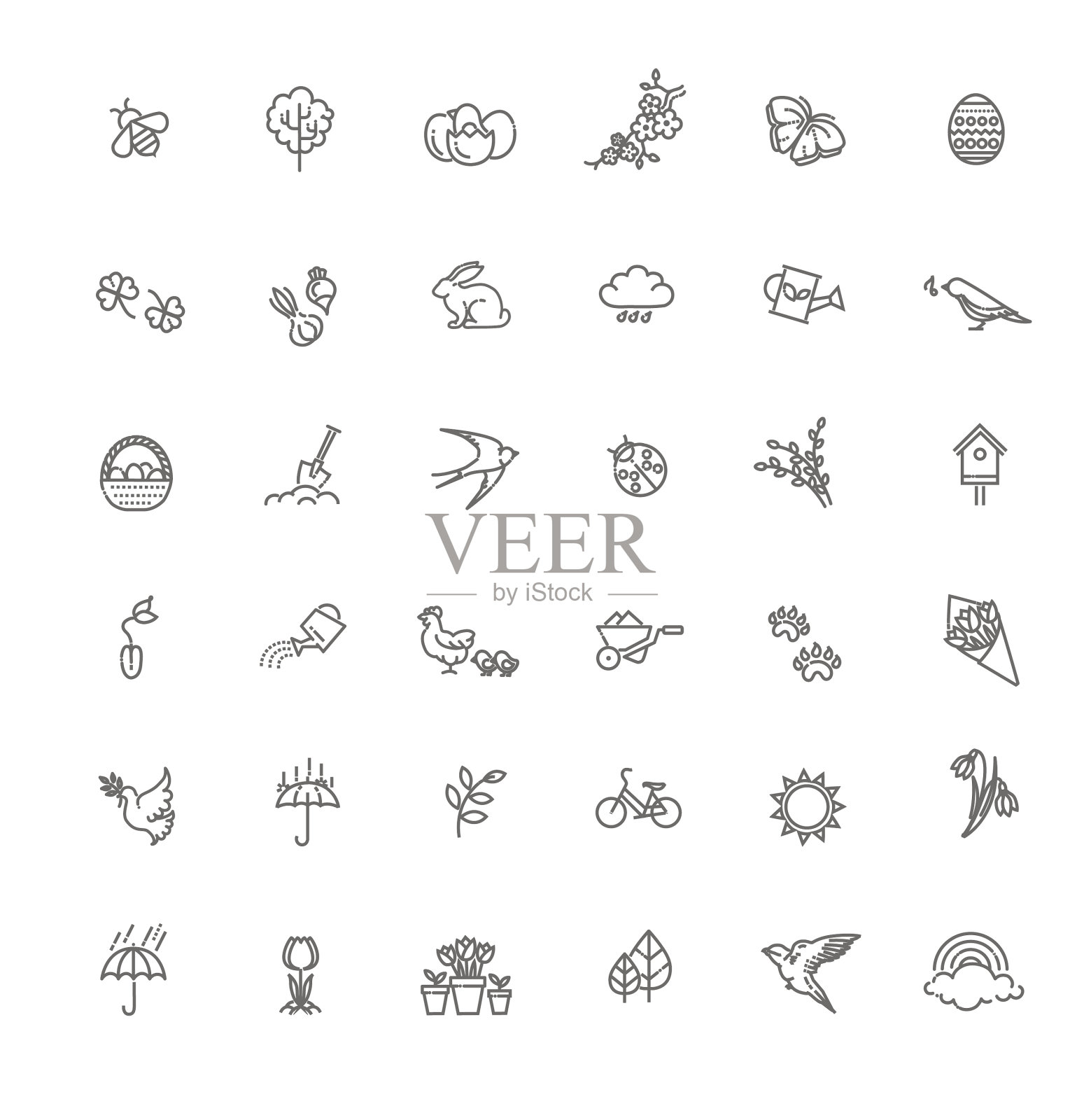 设置大纲图标春季图标素材