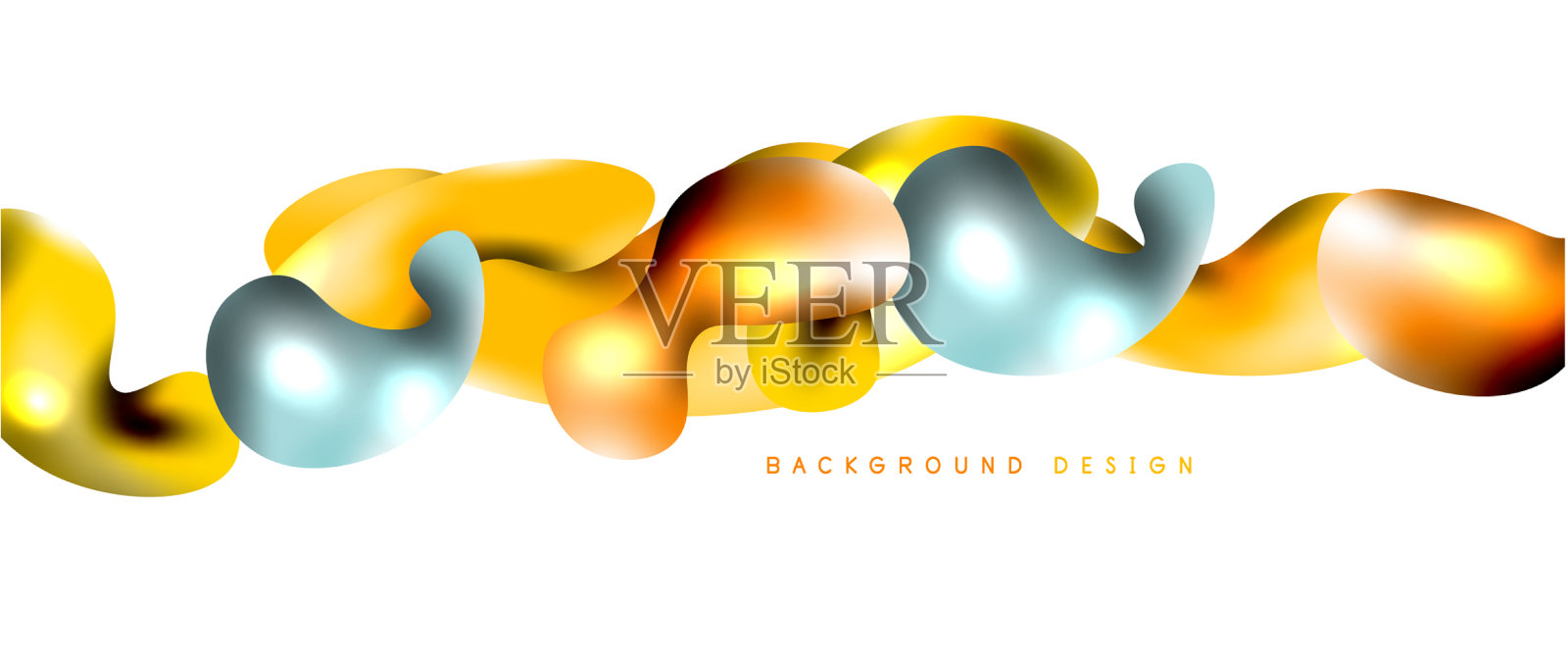 气泡抽象了背景液体的飞溅插画图片素材