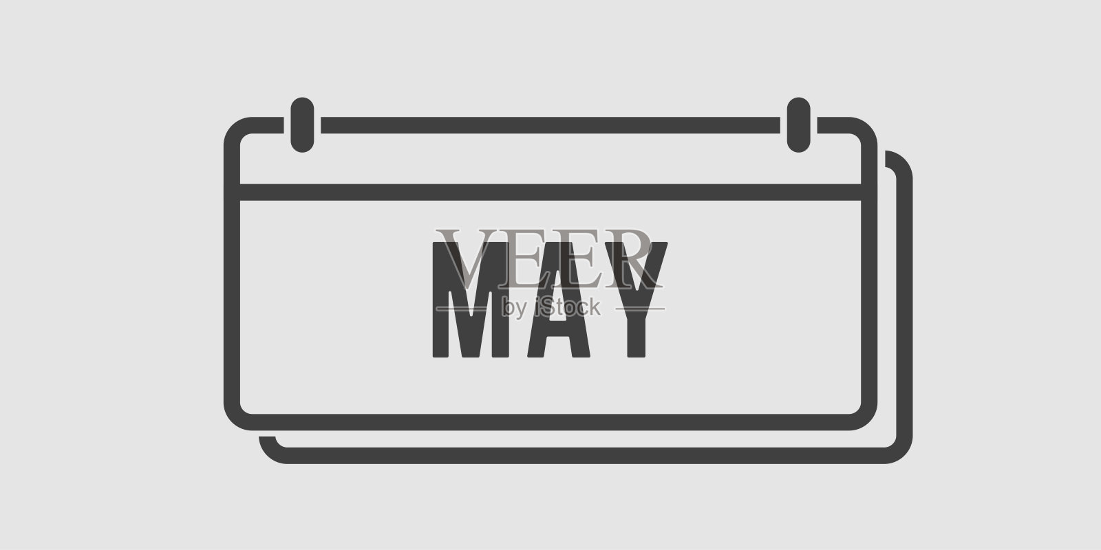 矢量图标页矩形日历,月5月插画图片素材