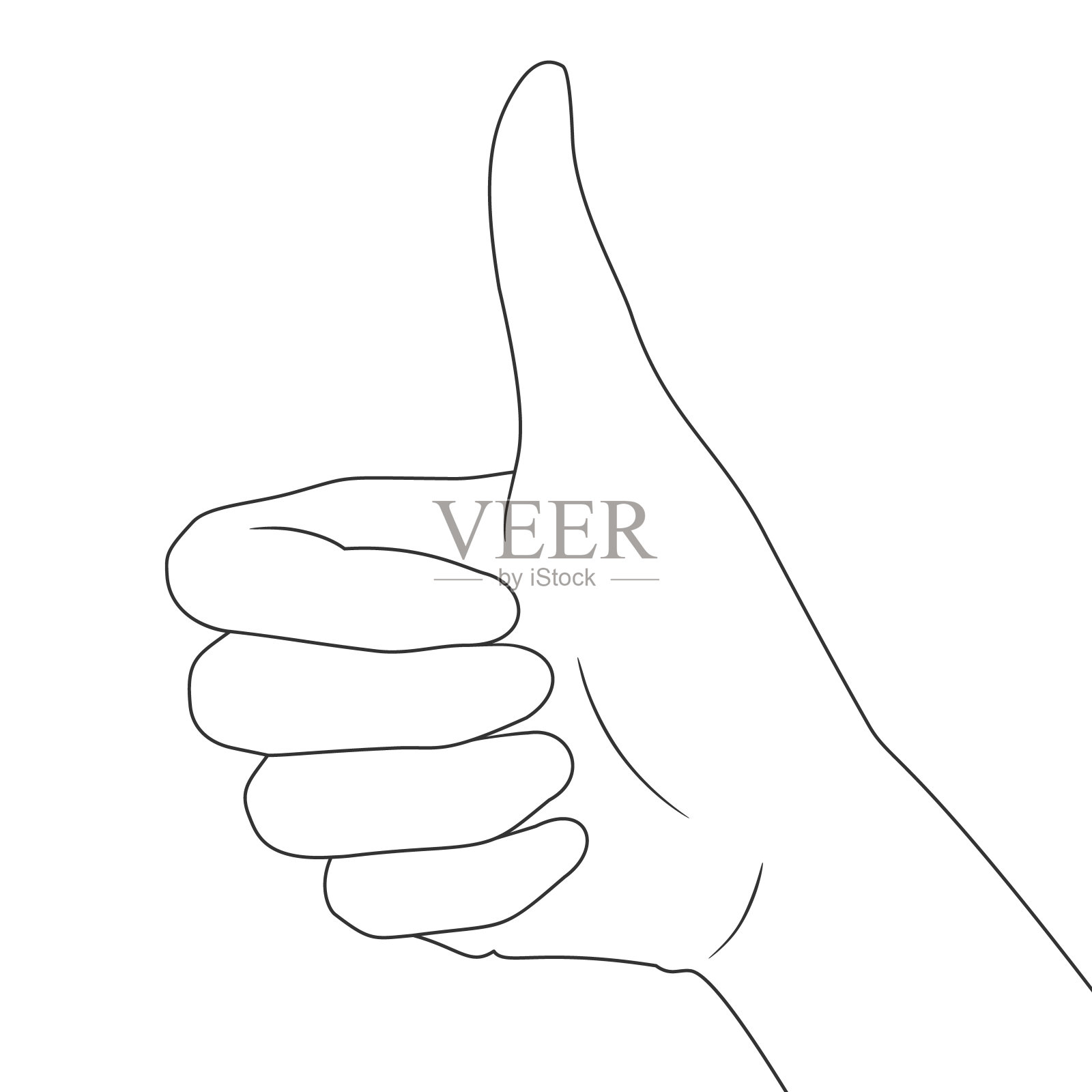 良好的手势插画图片素材