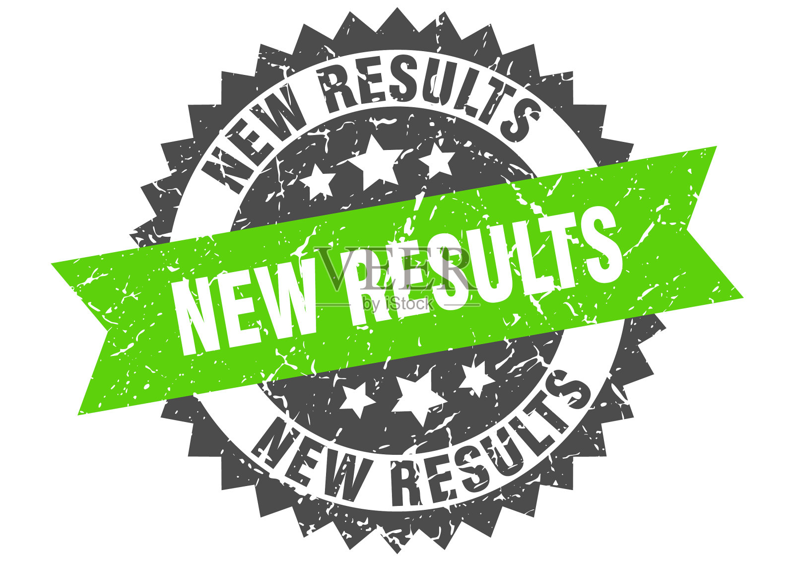 新结果stamp grunge round sign with ribbon插画图片素材