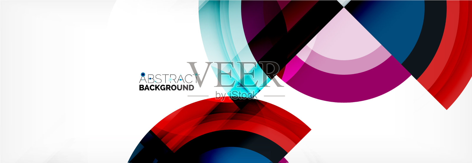 圆形形状三角形和圆形现代设计模板素材