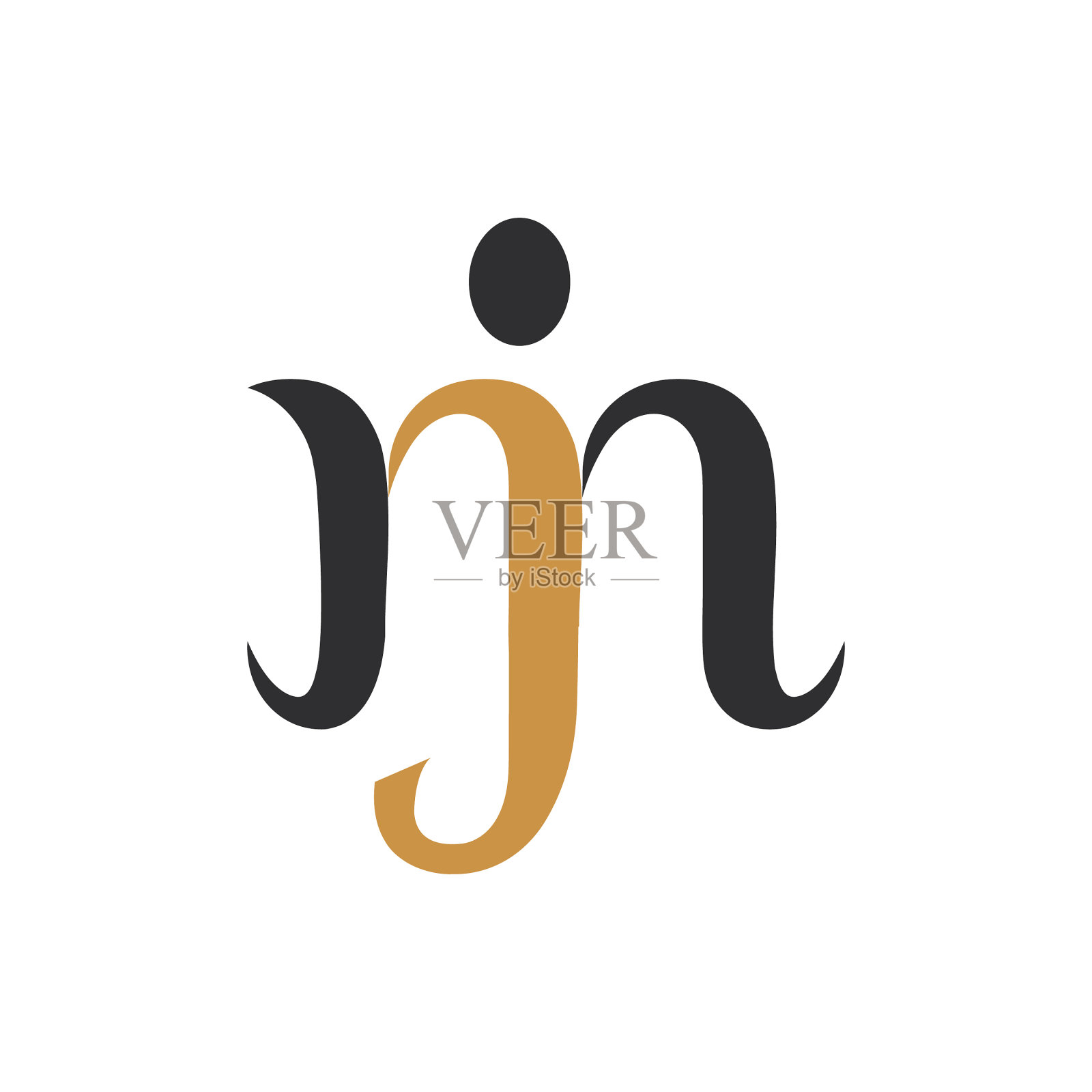 首字母jm标志或mj标志设计图标素材