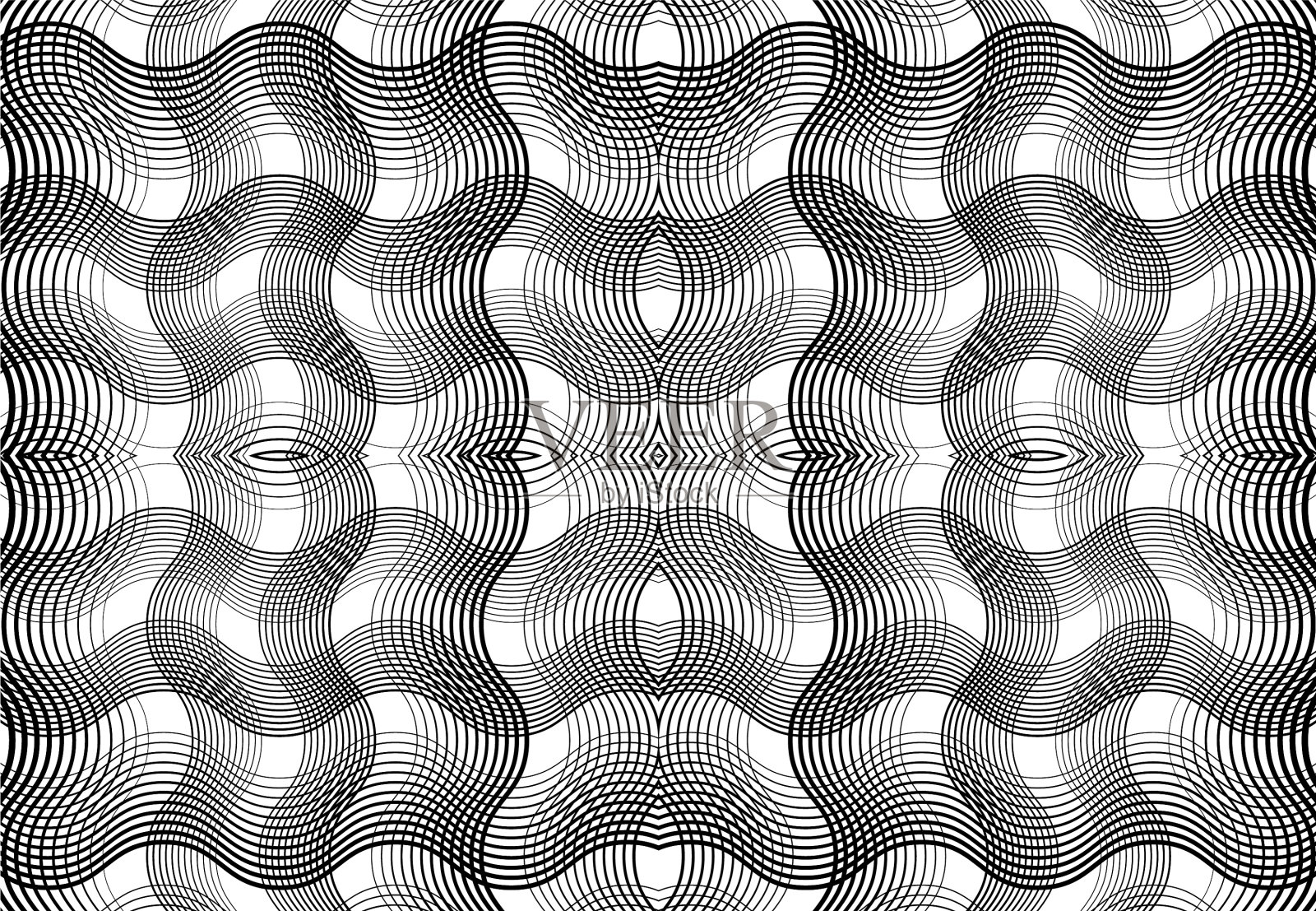 可重复和平铺网格网格之字形插画图片素材