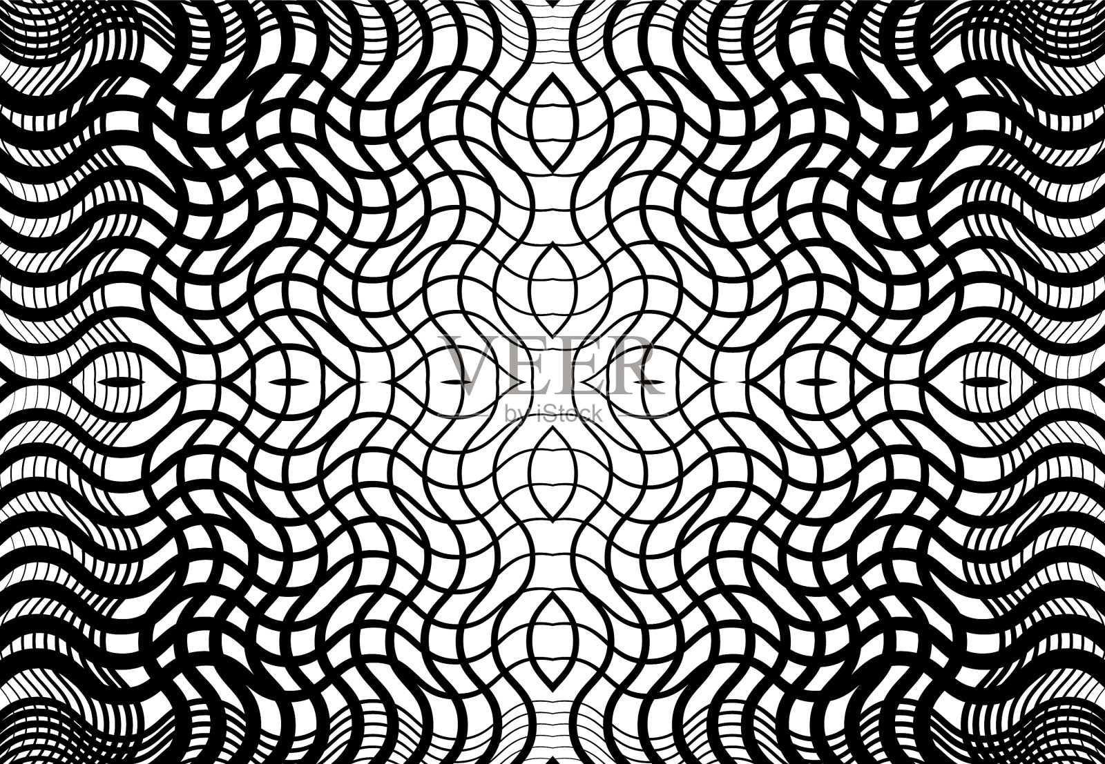 可重复和平铺网格网格之字形插画图片素材