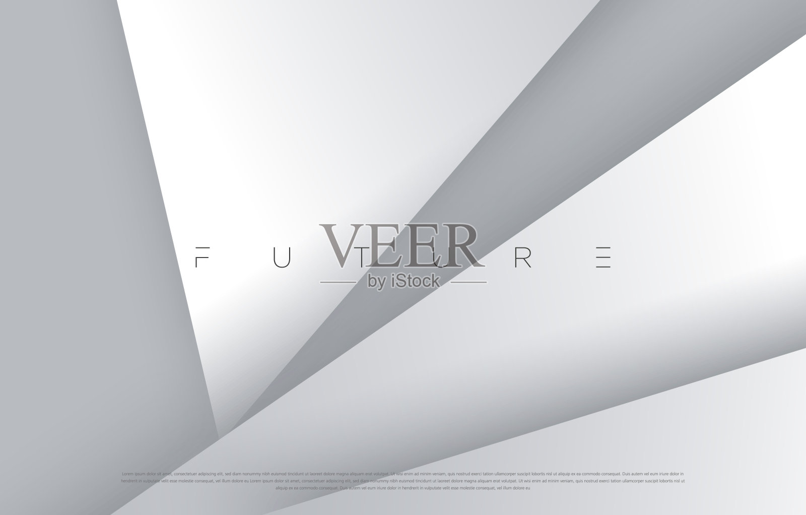 极简银色抽象背景设计。插画图片素材