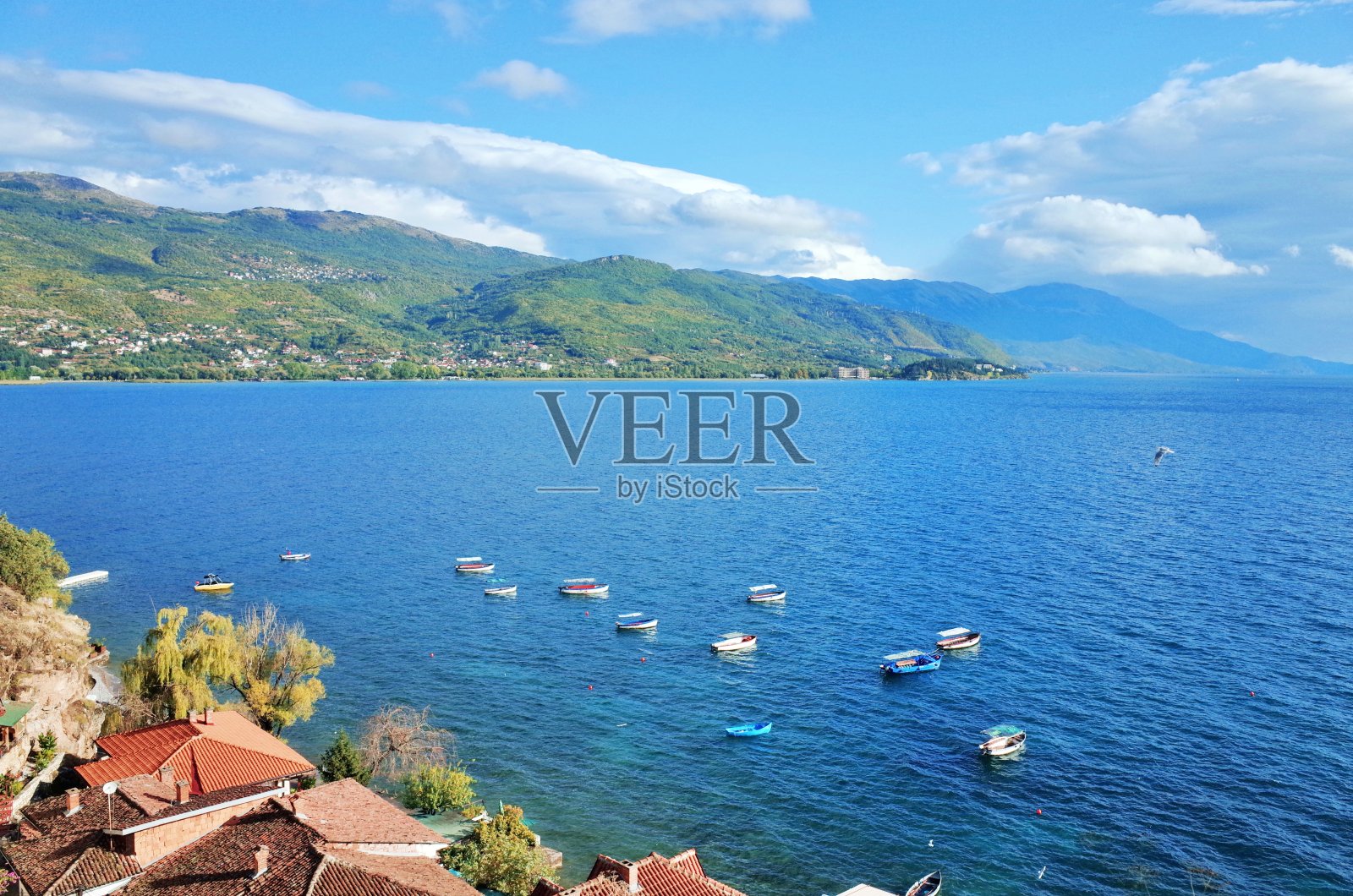 奥赫里德湖照片摄影图片