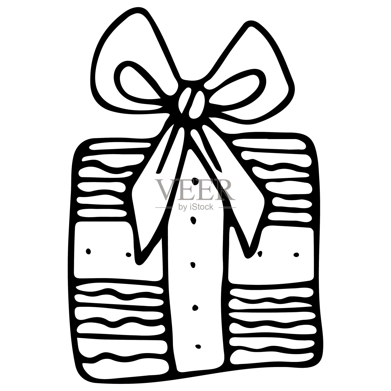 孤立元素的节日礼盒设计元素图片