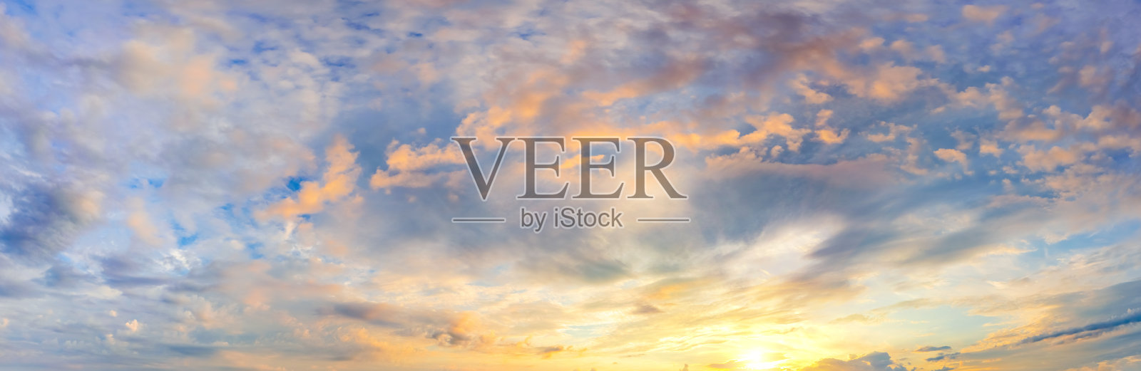 全景的戏剧性的天空背景照片摄影图片