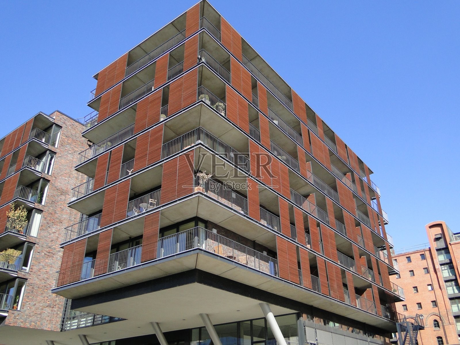 海港城汉堡建筑照片摄影图片