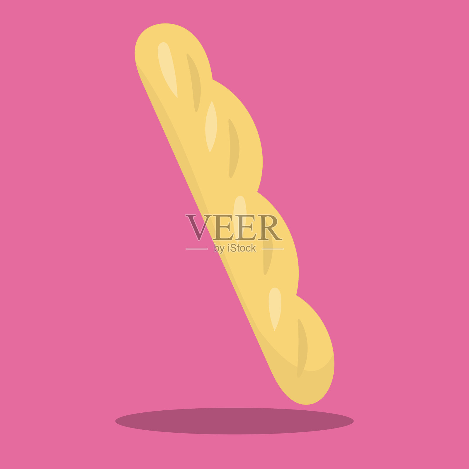 iparis面包02插画图片素材