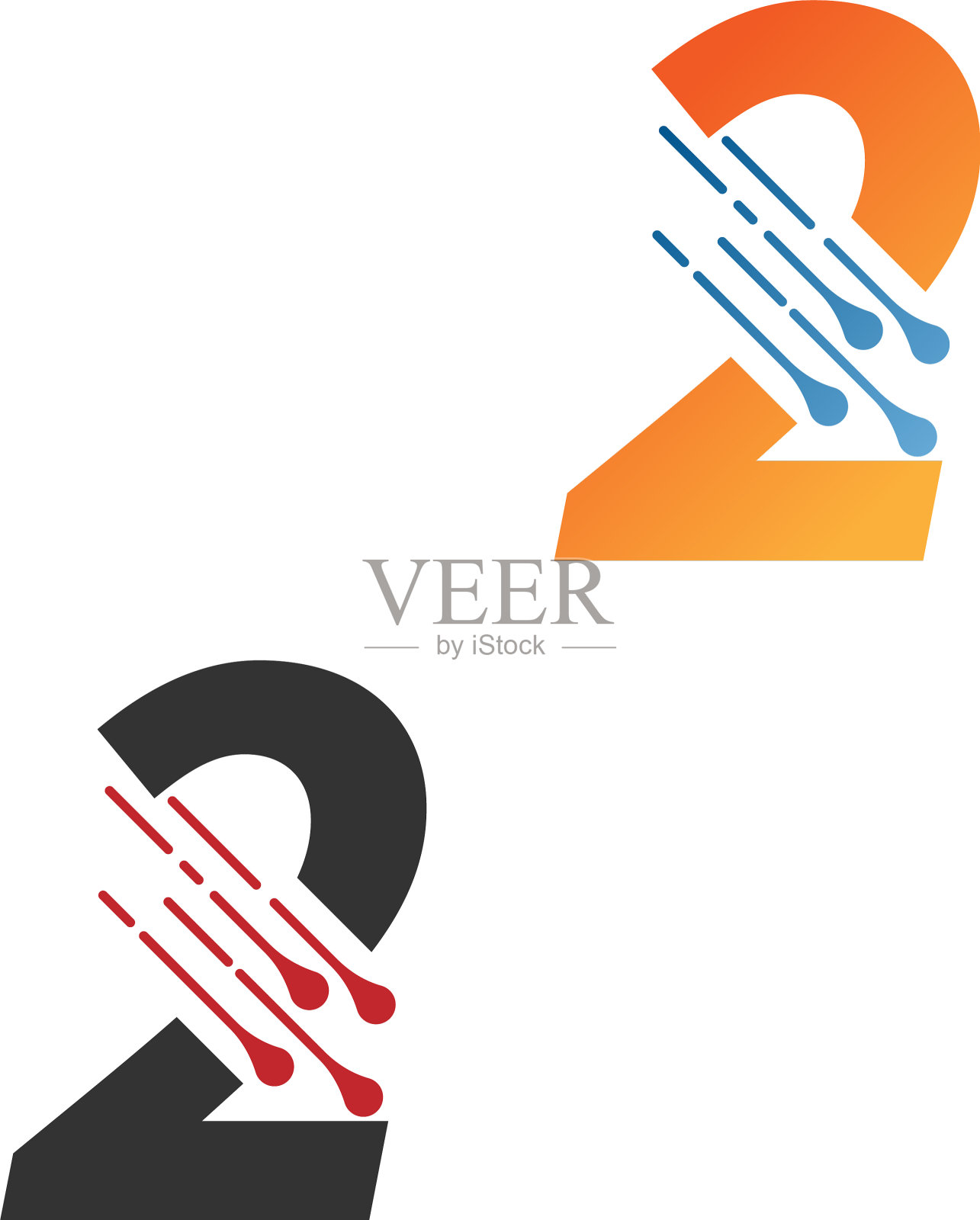 第二个是简单的技术标志,有线路插画图片素材