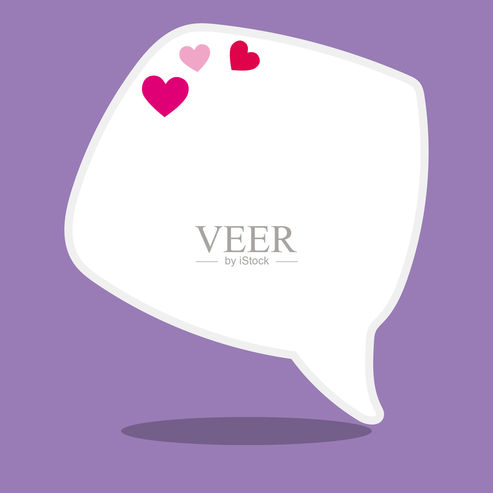 情人节怪物标签05插画图片素材