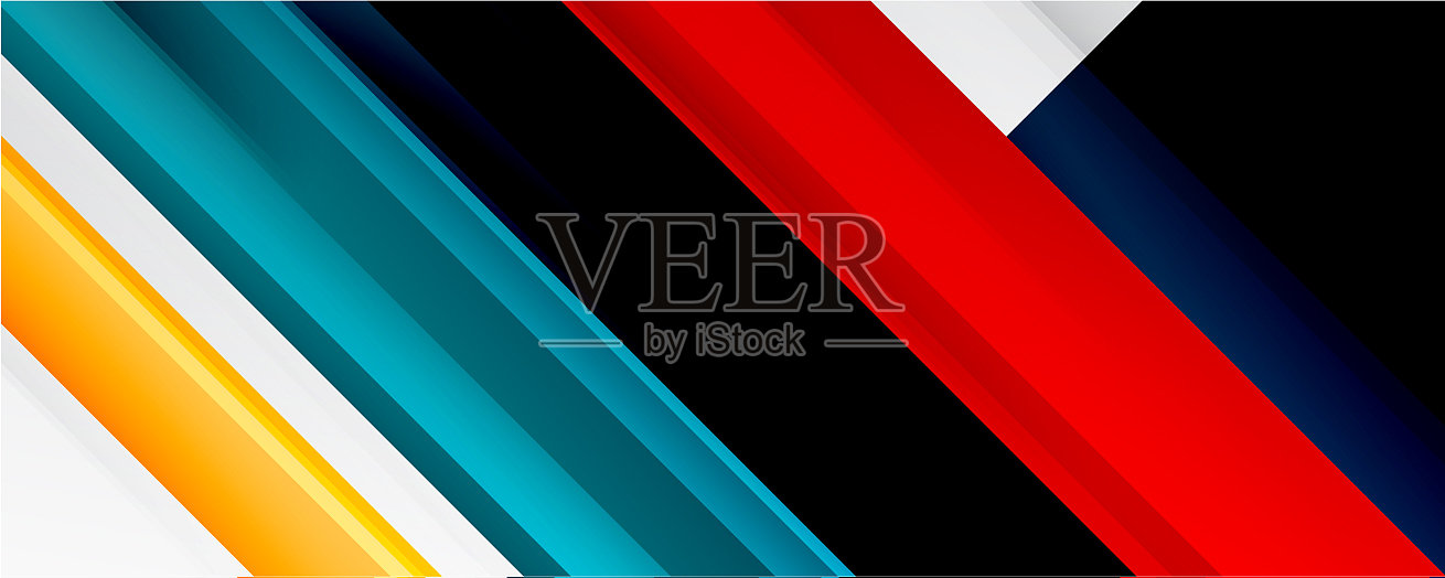 带有阴影线的几何抽象背景插画图片素材