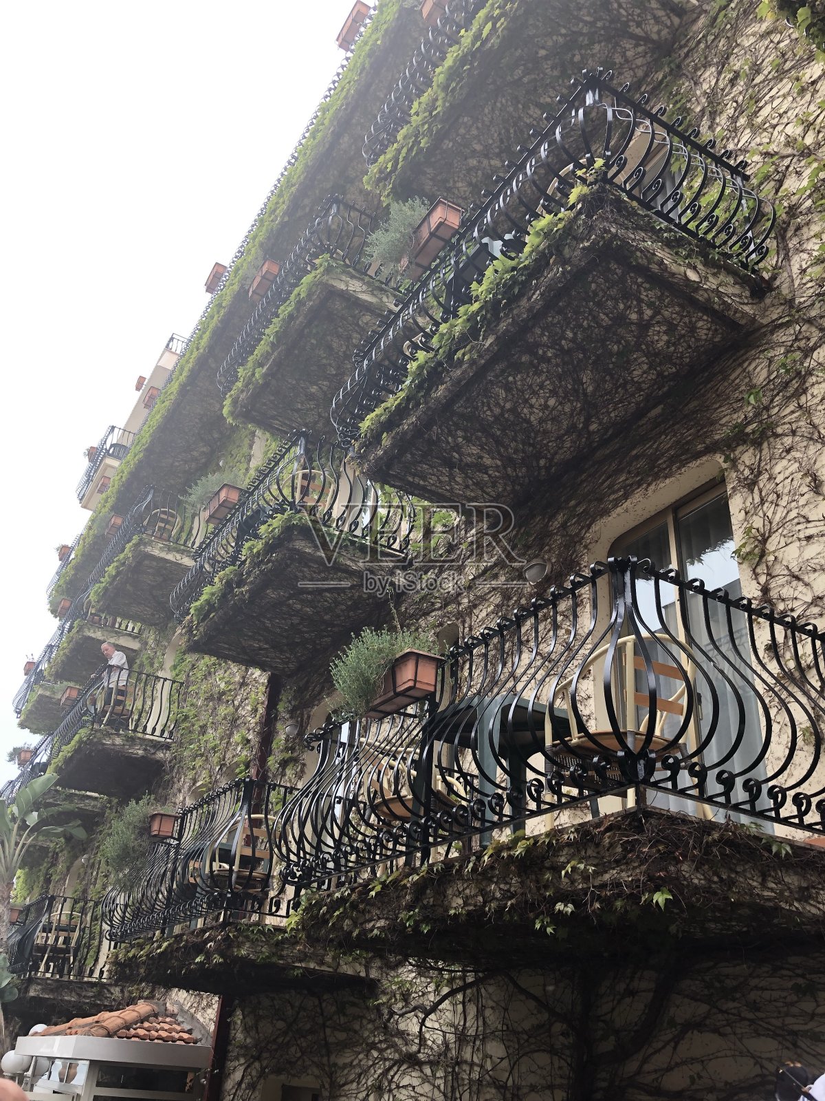 阳台上的观点照片摄影图片