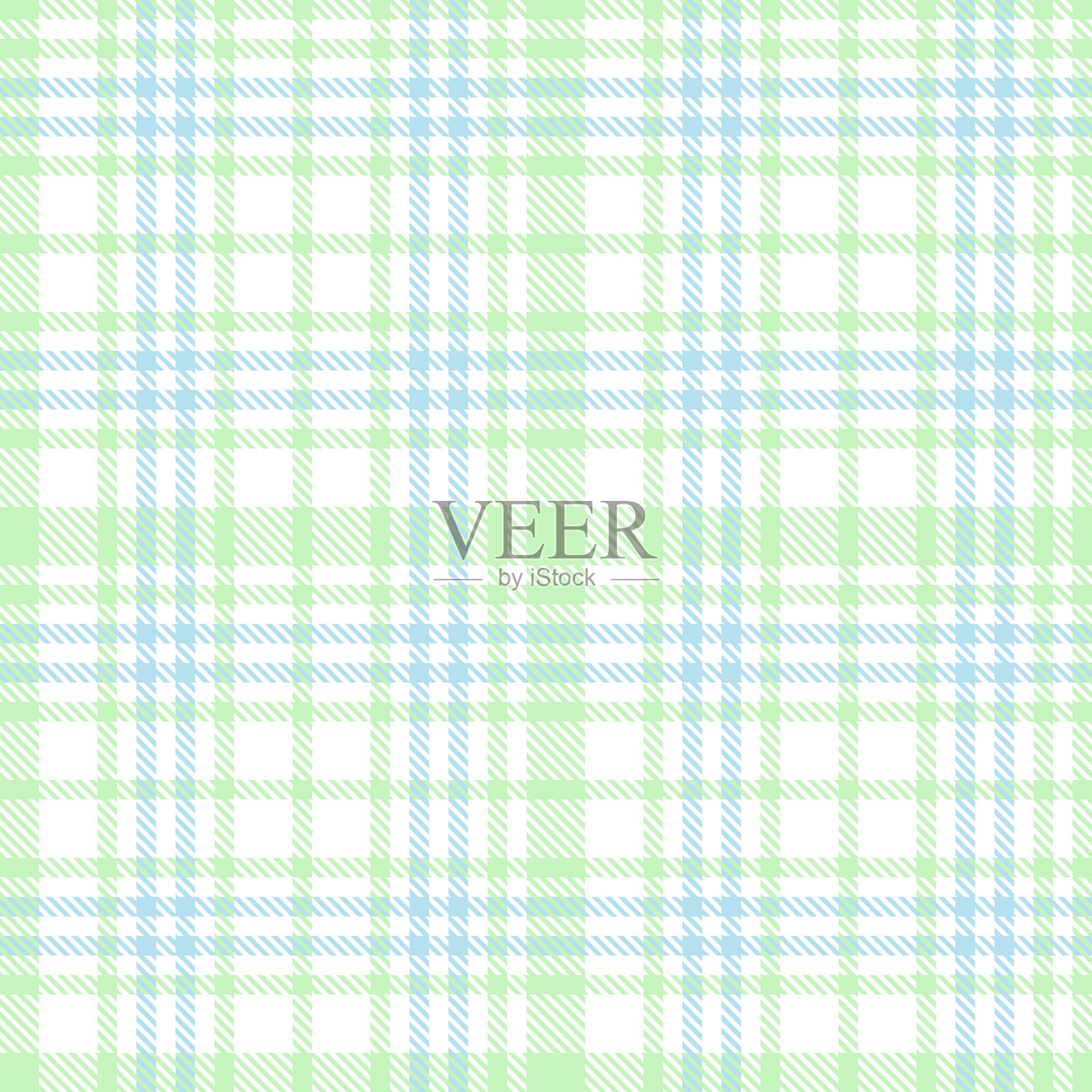 绿格伦格纹无缝图案插画图片素材