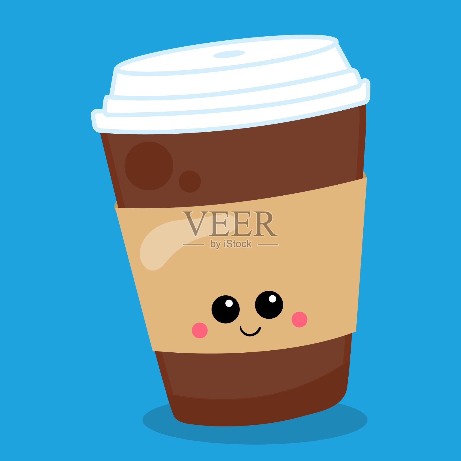 完美配对11号咖啡插画图片素材