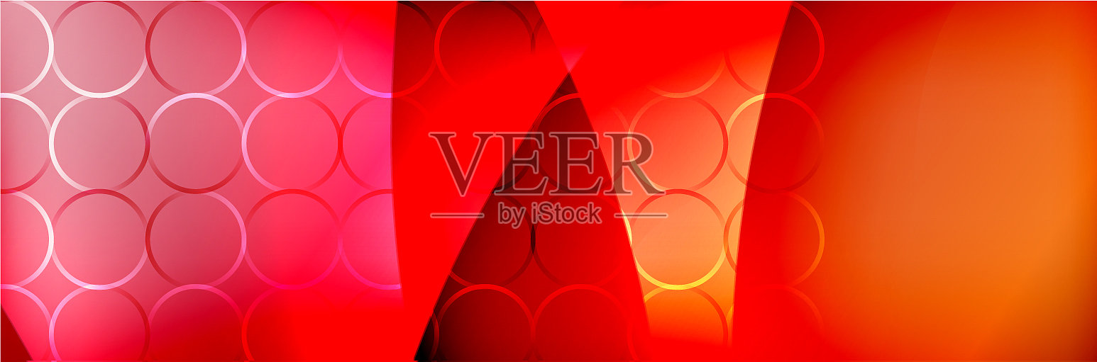 流体梯度霓虹彩色波抽象插画图片素材