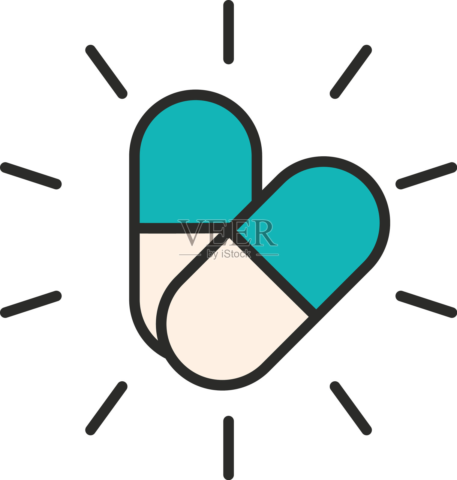 疫苗研究科学药物胶囊插画图片素材