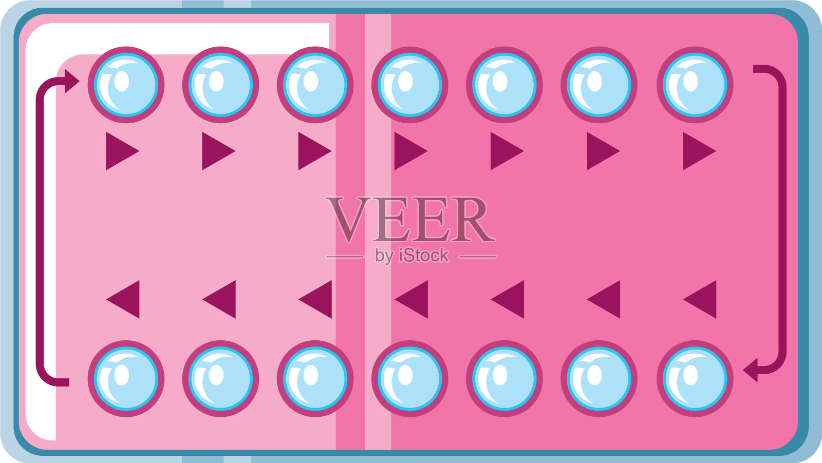 性健康避孕药妇科插画图片素材