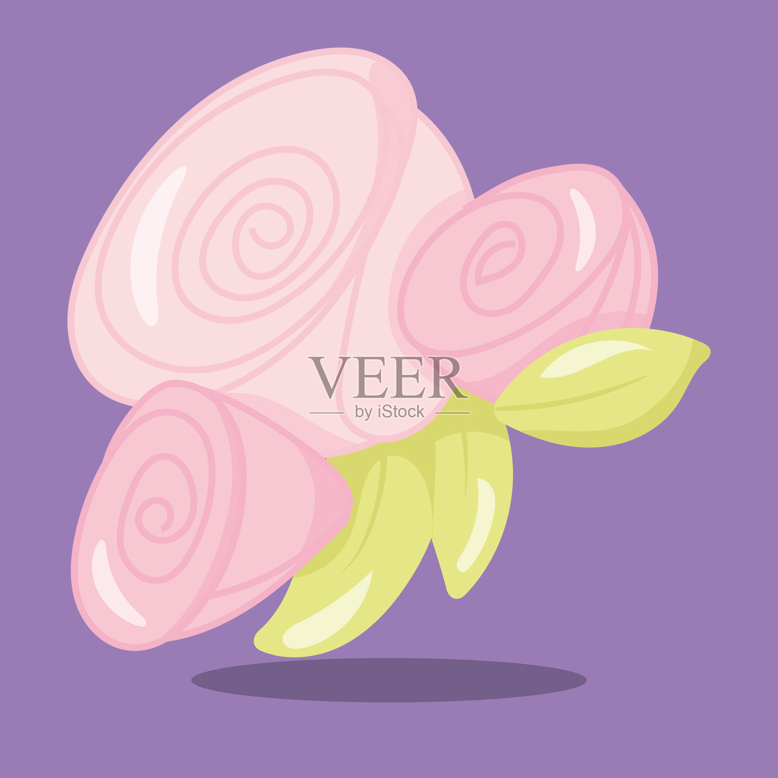 婚礼装饰玫瑰05插画图片素材