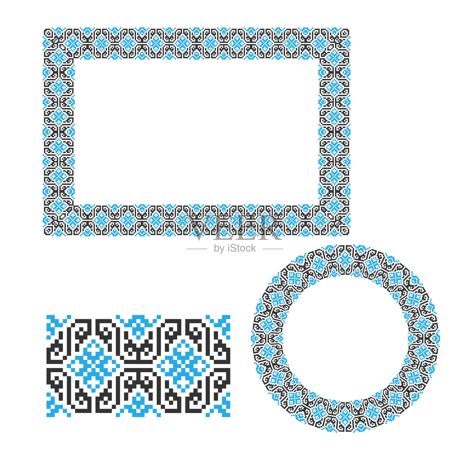 刺绣元素乌克兰点缀民族插画图片素材