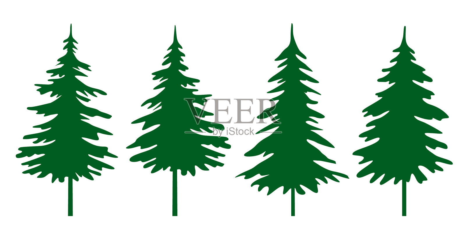 一棵冬暖夏凉的圣诞树图标素材