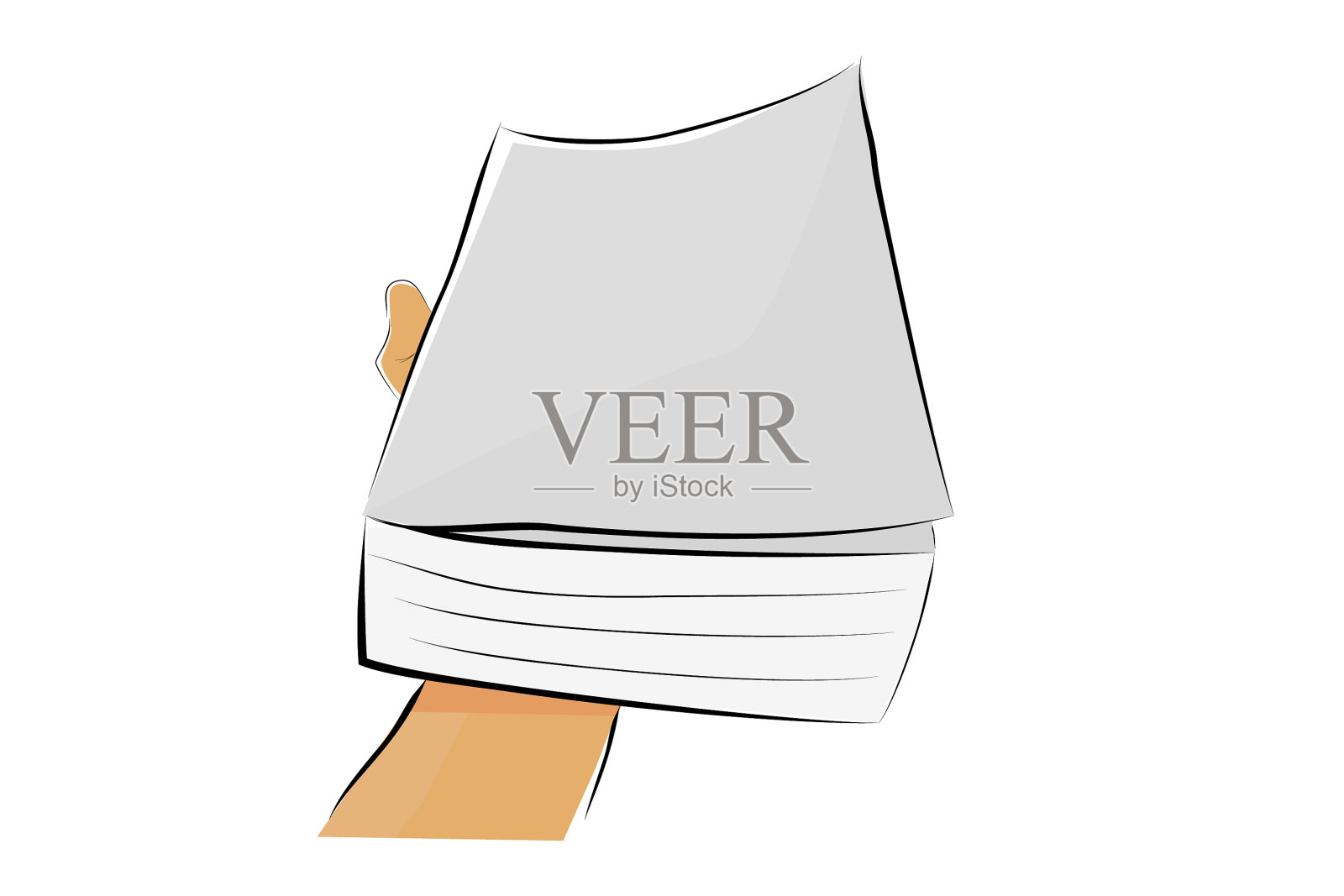 简单的素描为教育相关的文章手绘插画图片素材