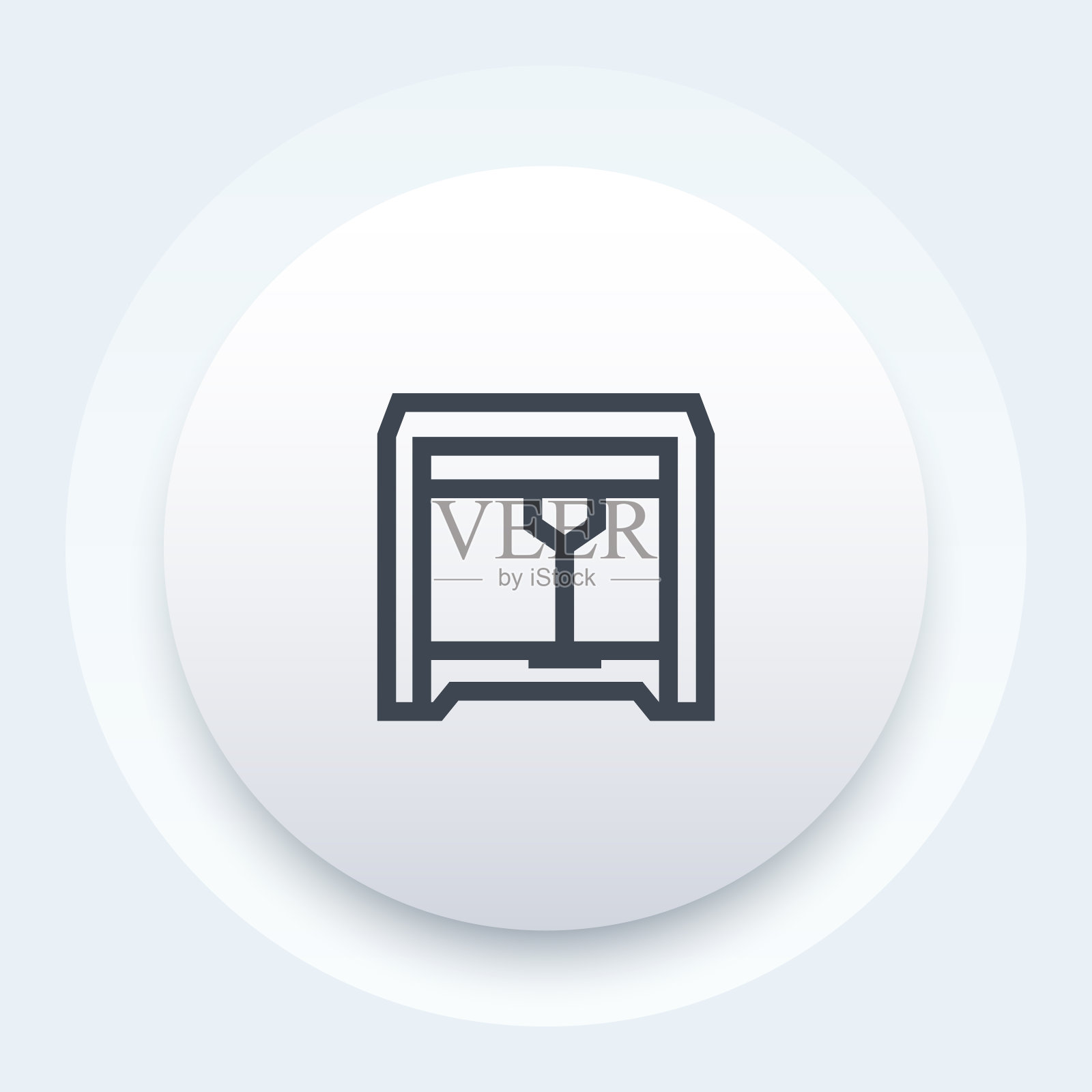 3d打印机矢量图标图标素材