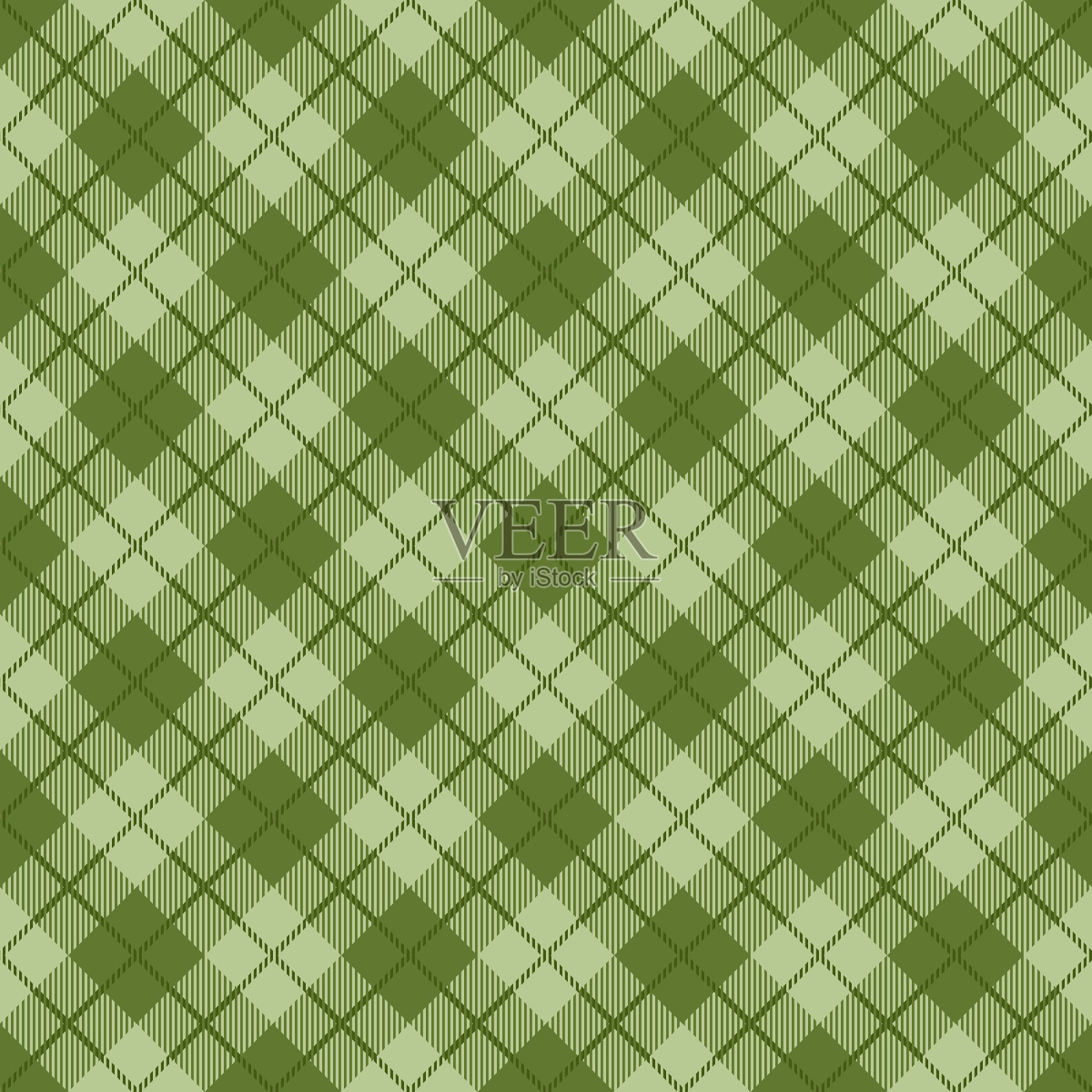 格子无缝图案在绿色的颜色插画图片素材