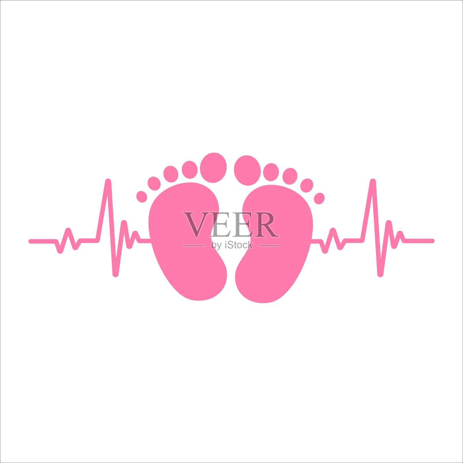 为添加文本留下空间。插画图片素材