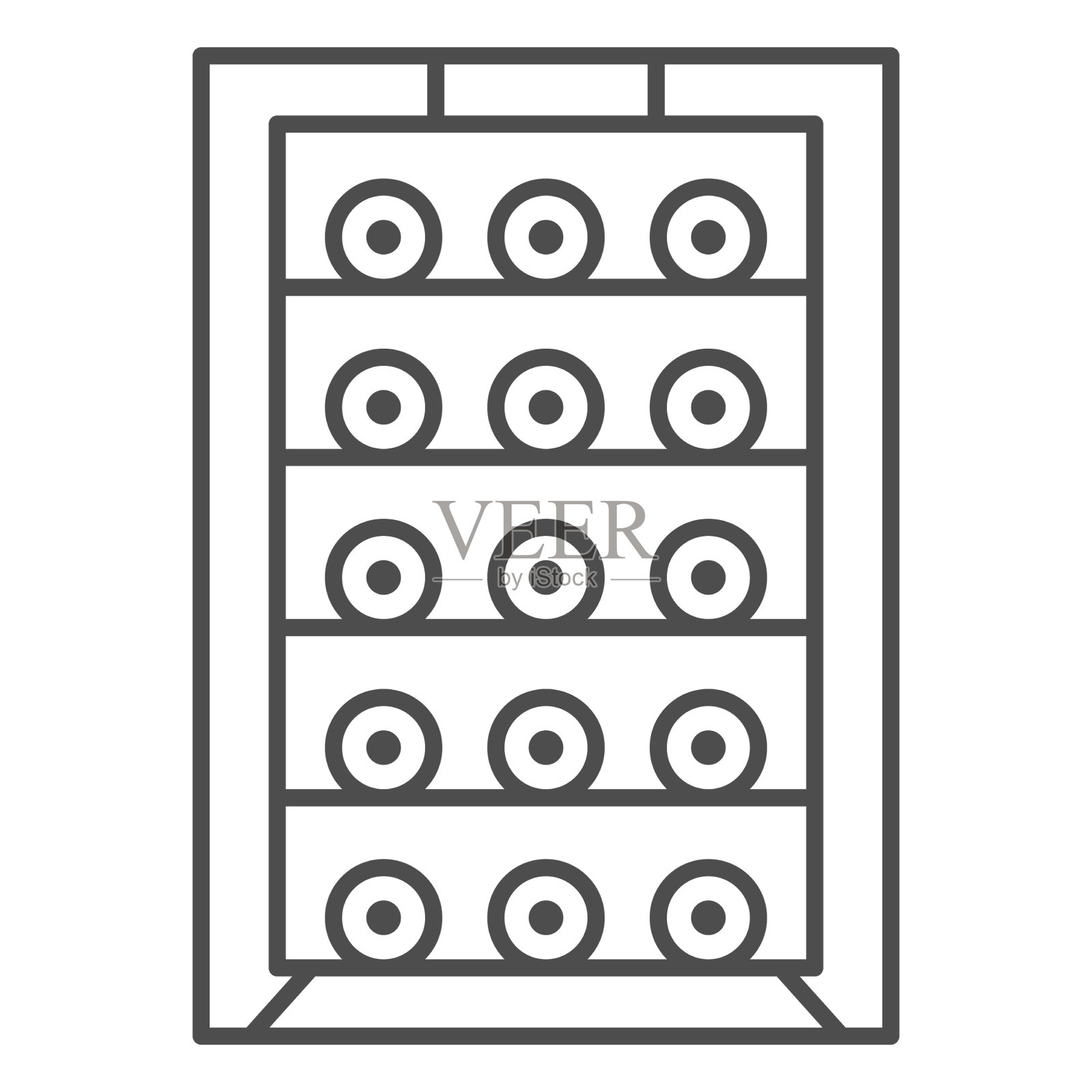 酒柜用酒细线标志酒插画图片素材