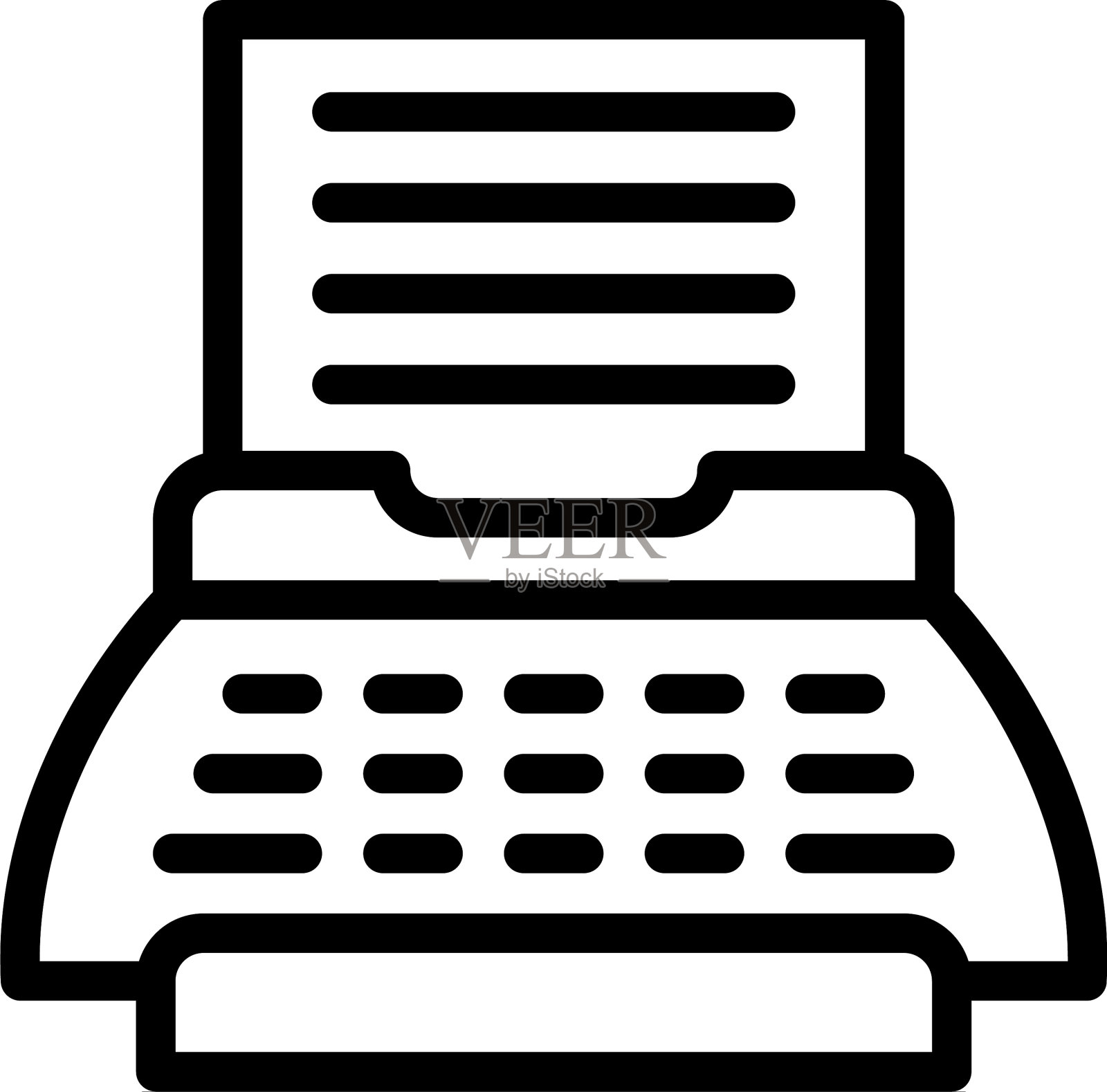 电影场景图标轮廓风格插画图片素材