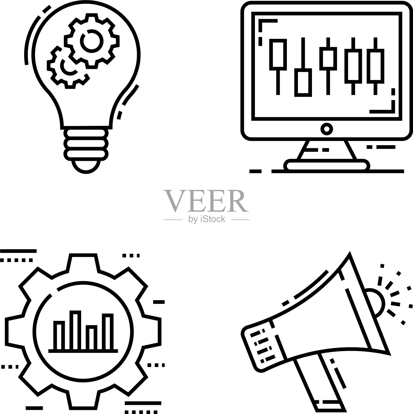 科技图标包插画图片素材