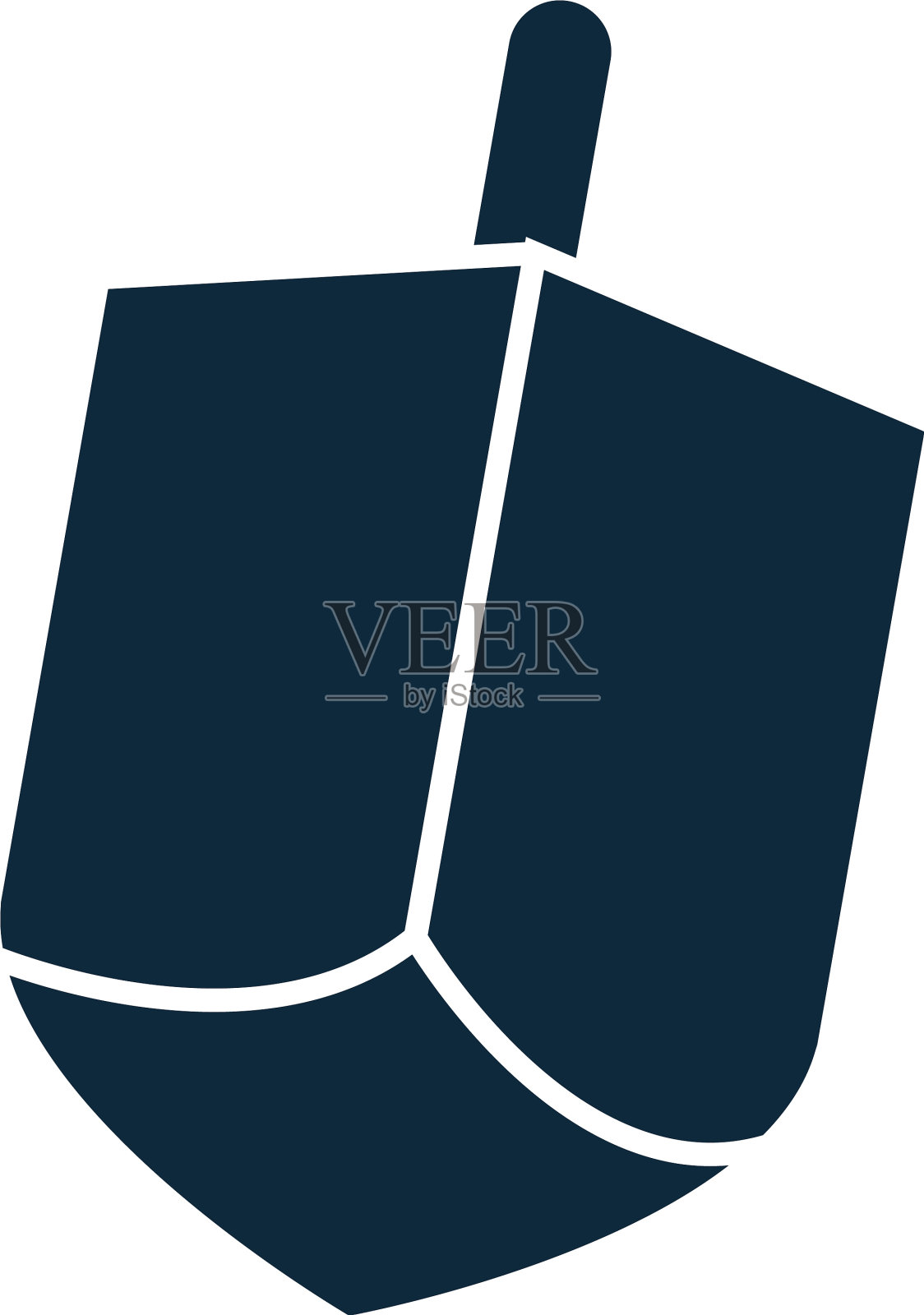 光明节传统的木制陀螺玩具文化图标素材