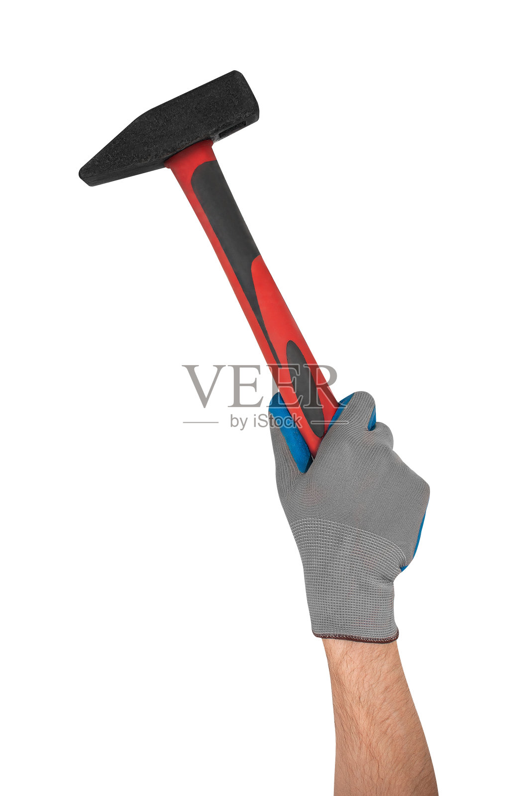 建造者拿着一把锤子照片摄影图片