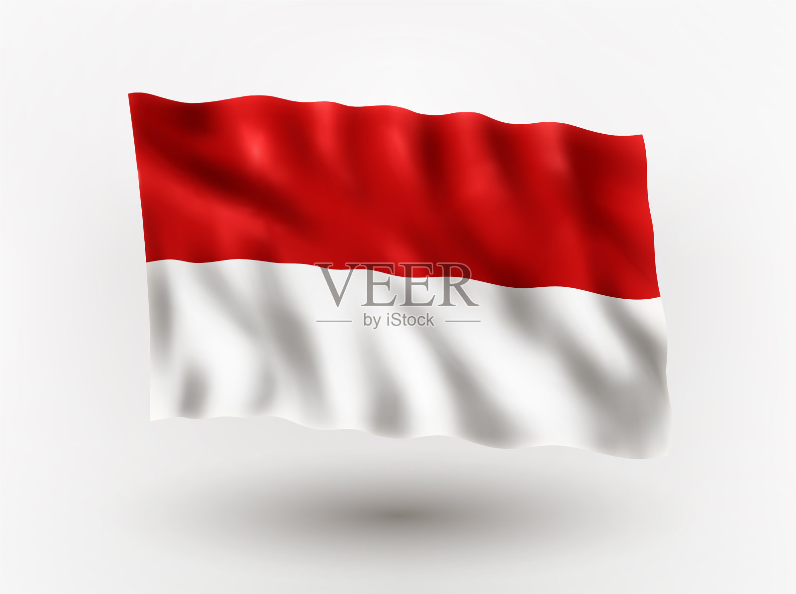 印度尼西亚国旗插画图片素材