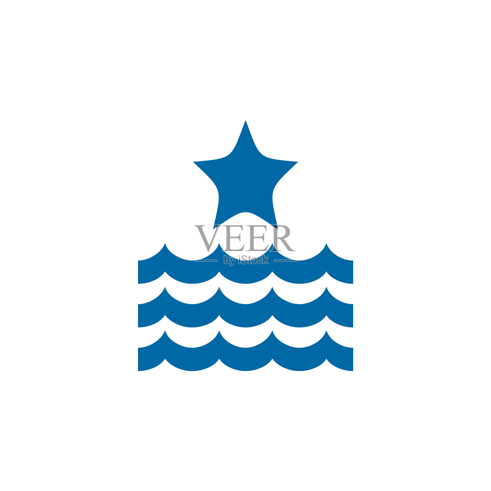 海星图标标识设计模板插画图片素材