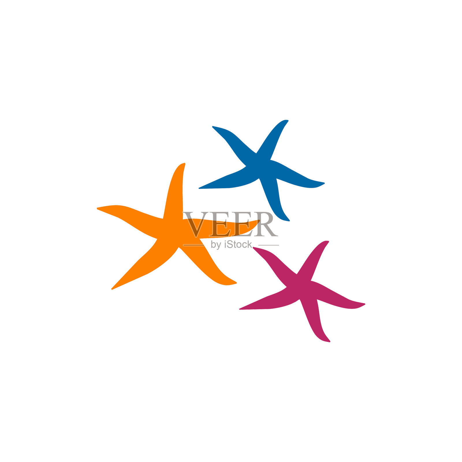 海星图标标识设计模板图标素材