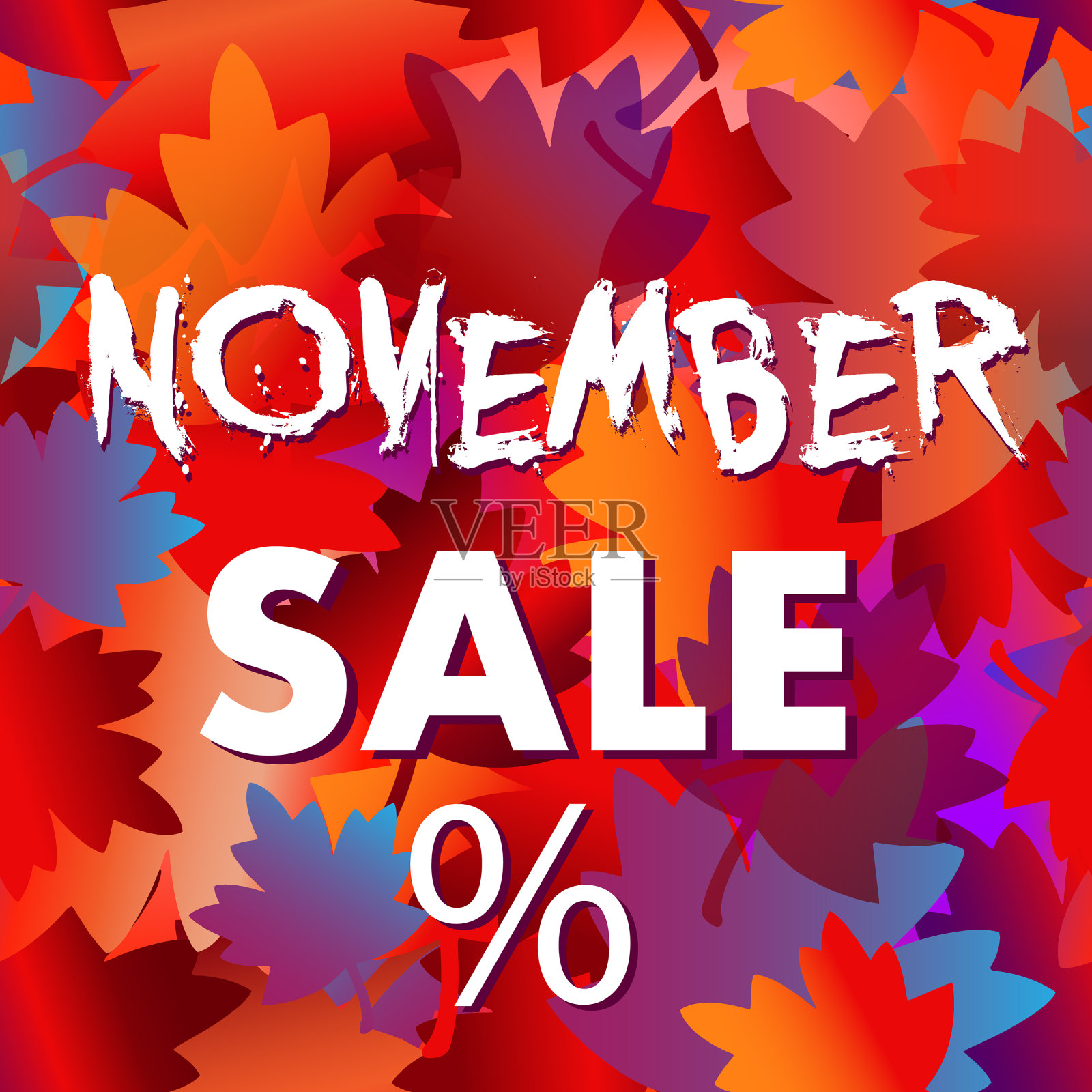 问候秋叶背景请帖设计元素图片