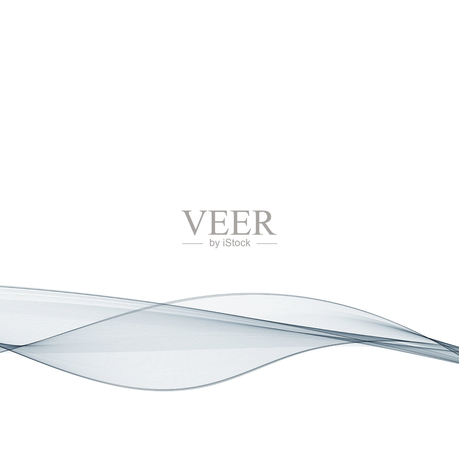 广告版面采用抽象灰波设计模板素材