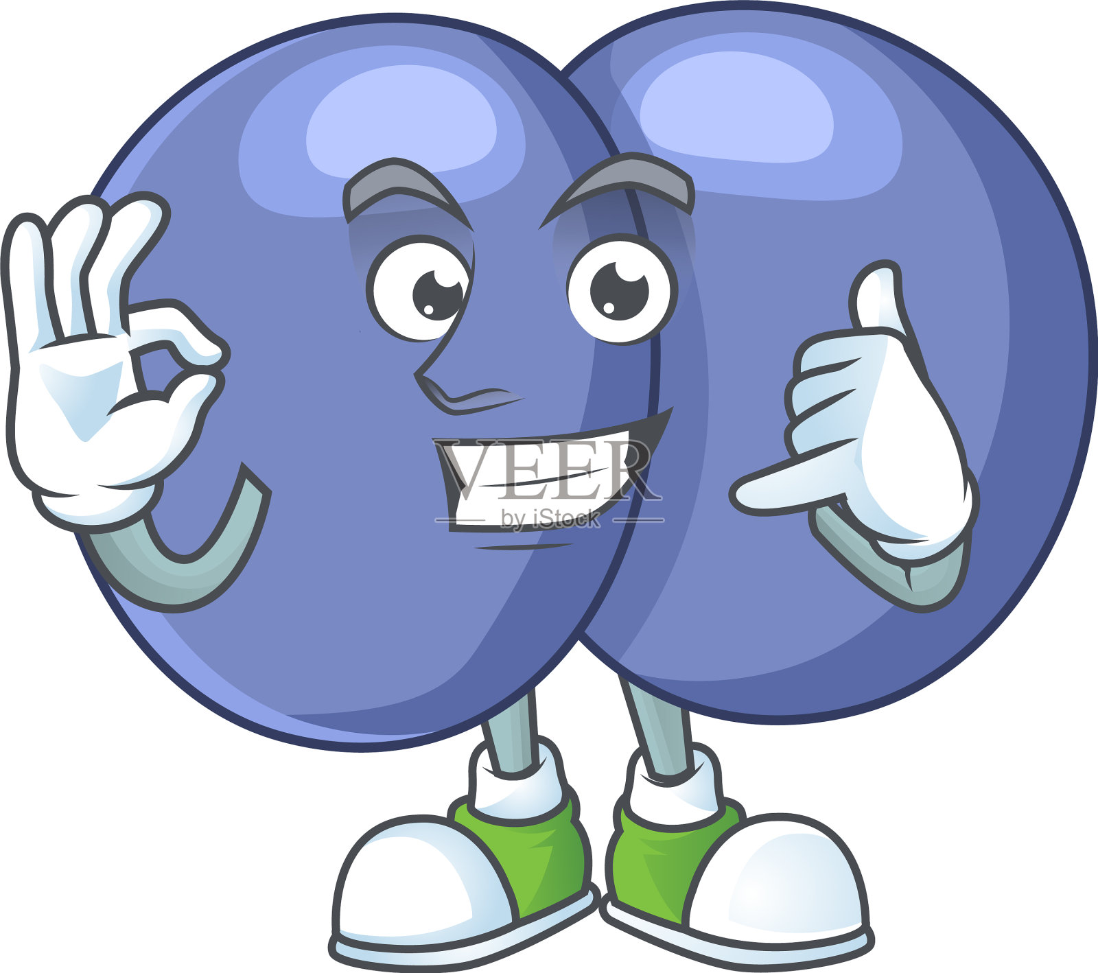 肺炎链球菌做一个呼叫手势设计元素图片