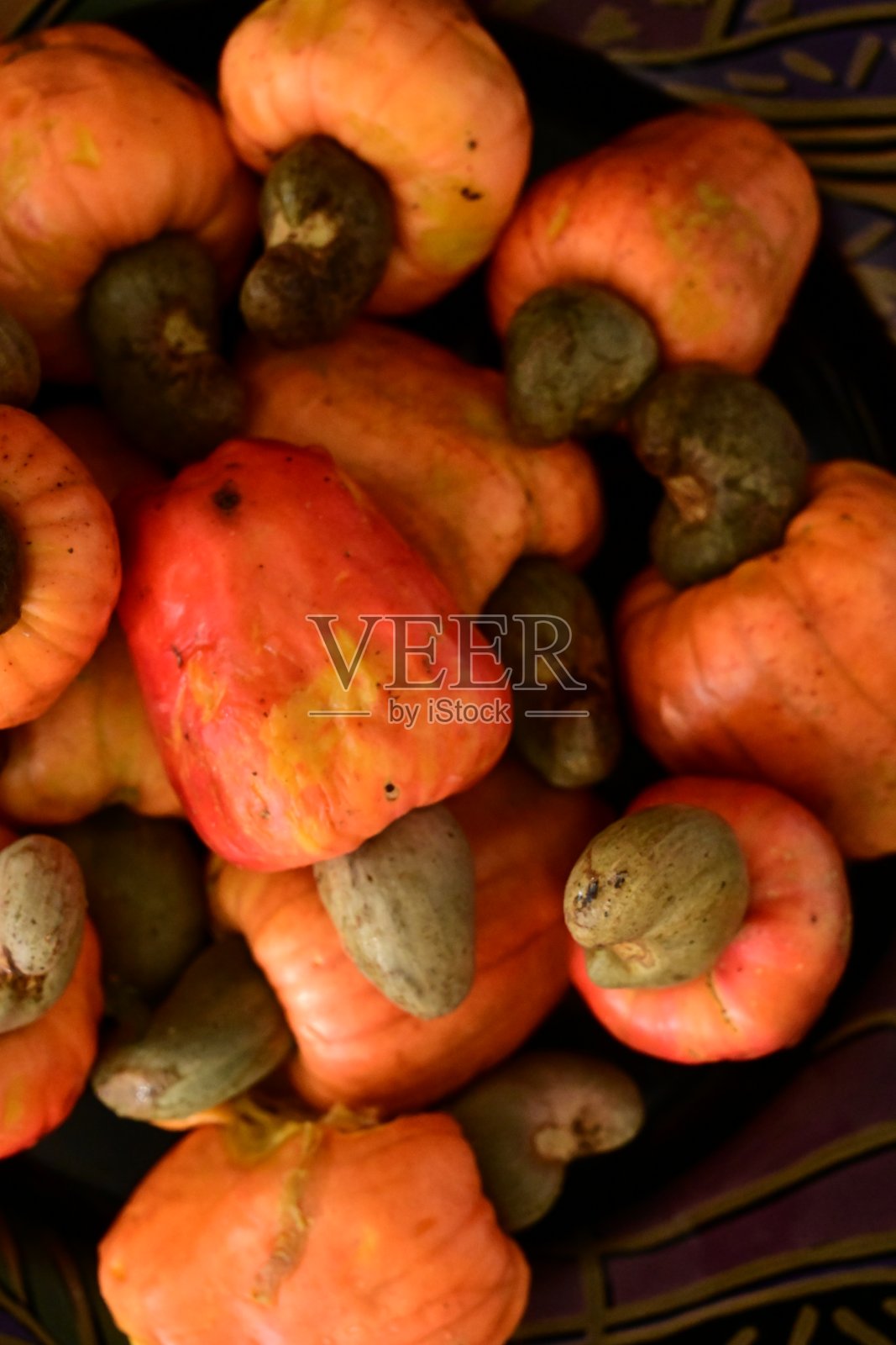 腰果果实成熟照片摄影图片