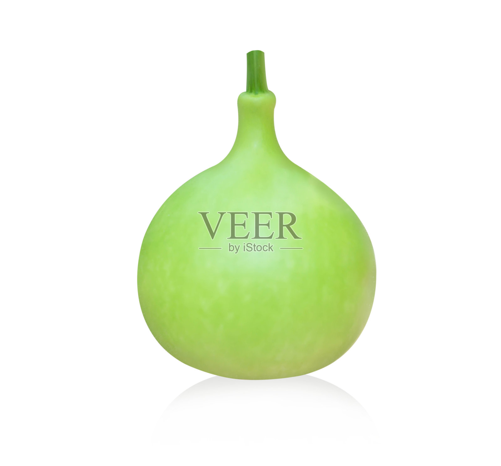 特写绿色葫芦或葫芦孤立在白色背景上,选择性聚焦照片摄影图片