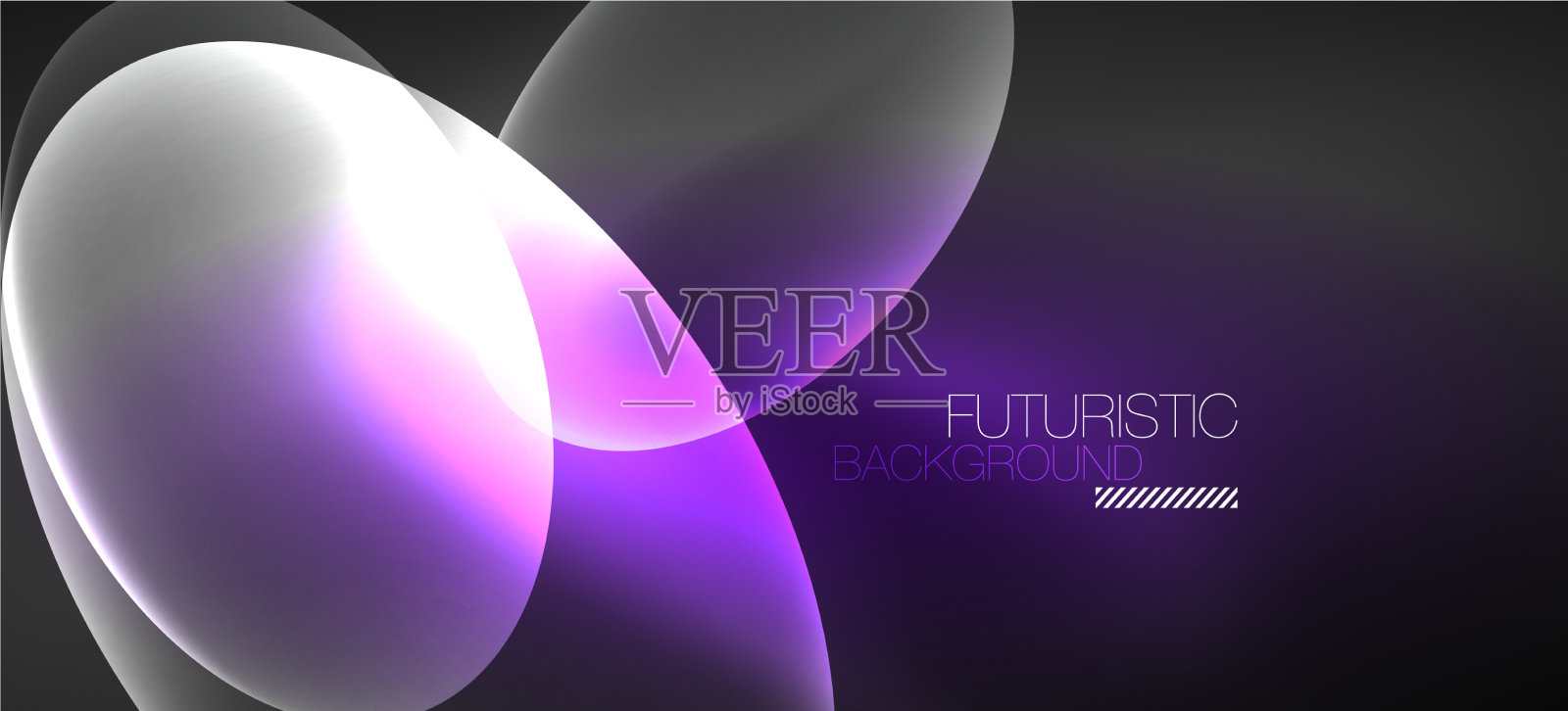 霓虹椭圆抽象背景闪亮明亮插画图片素材