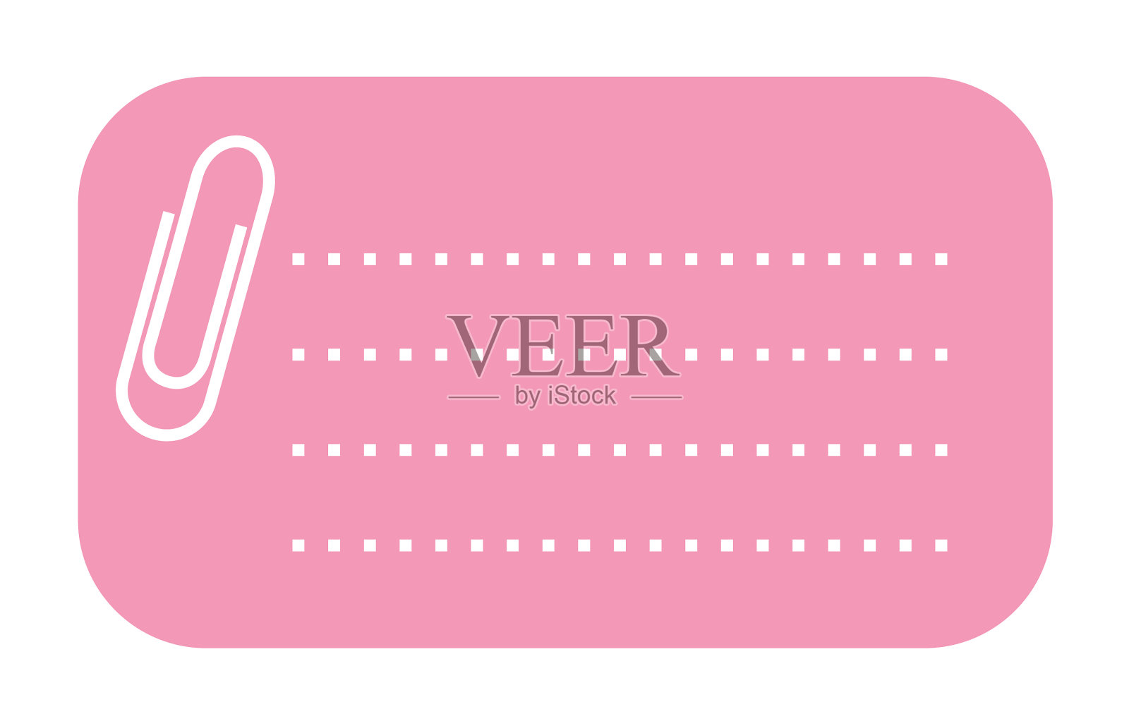 纸纸条贴纸孤立在白色背景上插画图片素材